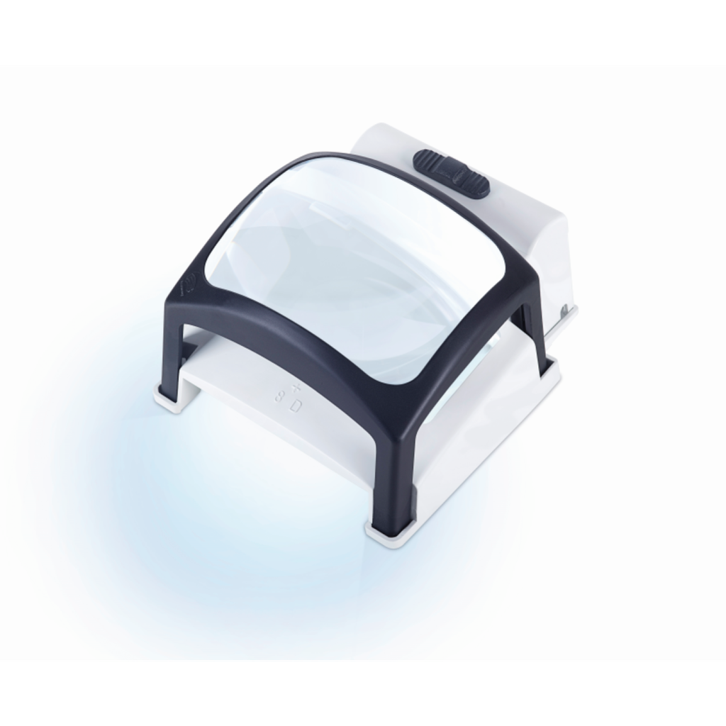 TWIN LUX-LED MP illuminated stand magnifier - Schweizer -4,4x