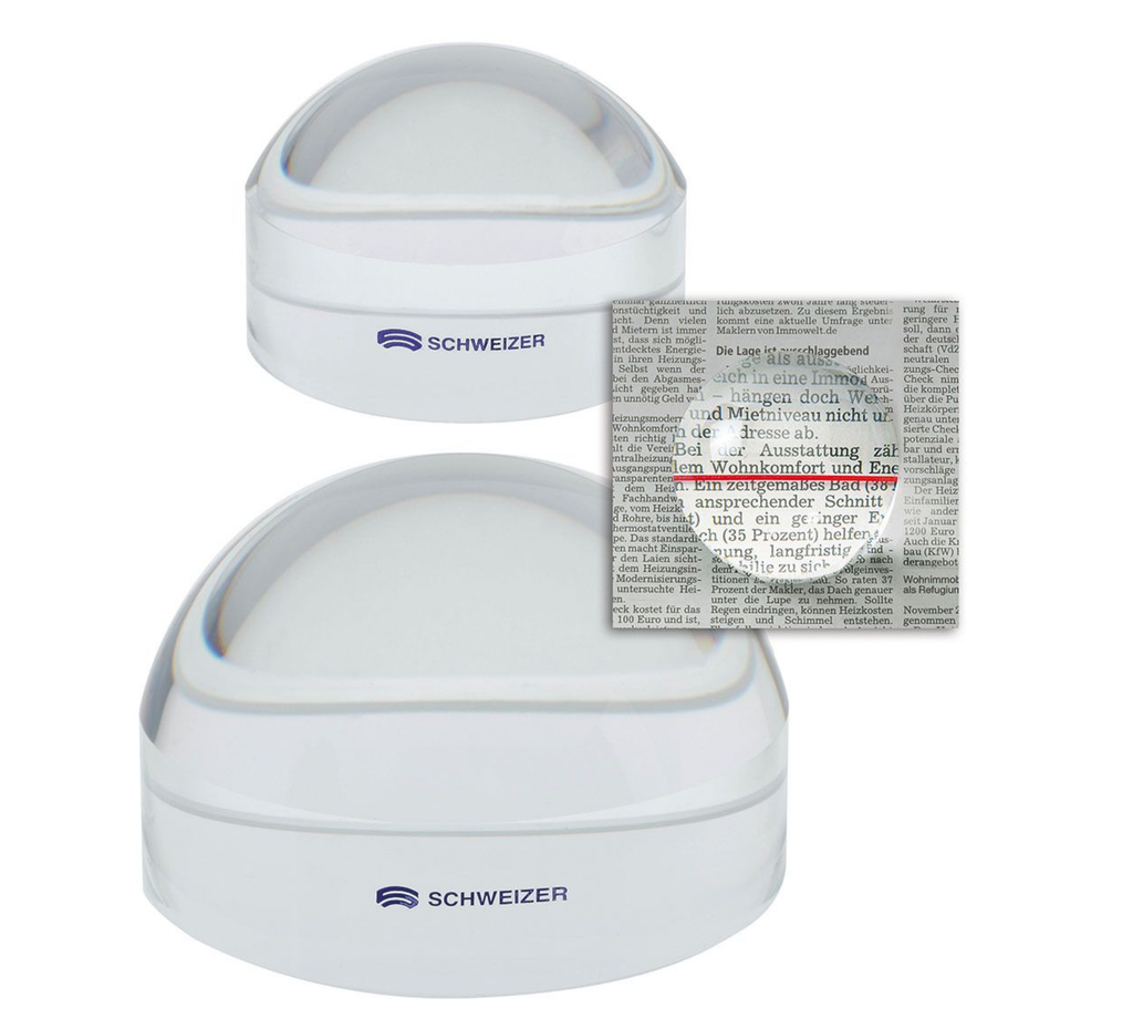 SCHWEIZER Visolet Loupe acrylique à champ clair avec ligne guide