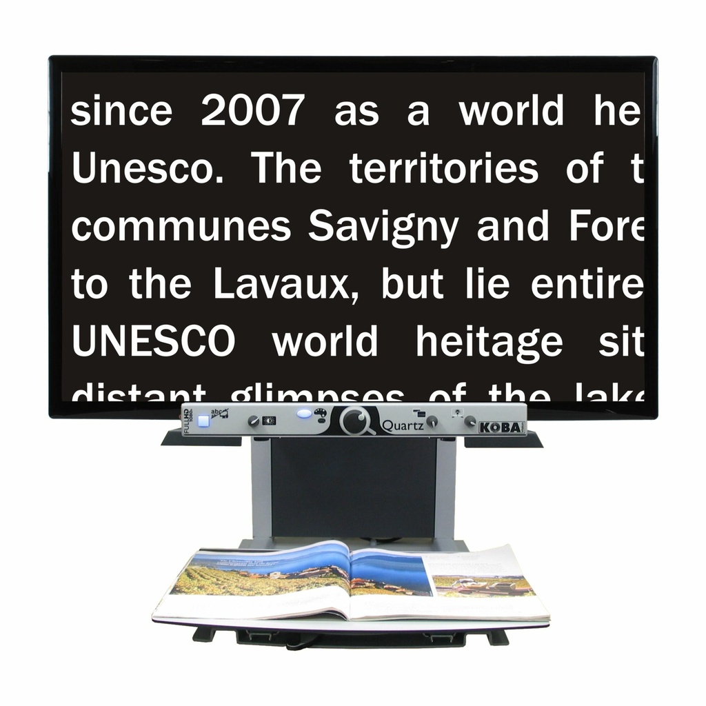 Quartz Full HD – Flexarm – Videolupe (22“, 27“, 32“ oder 43“) – Koba Vision