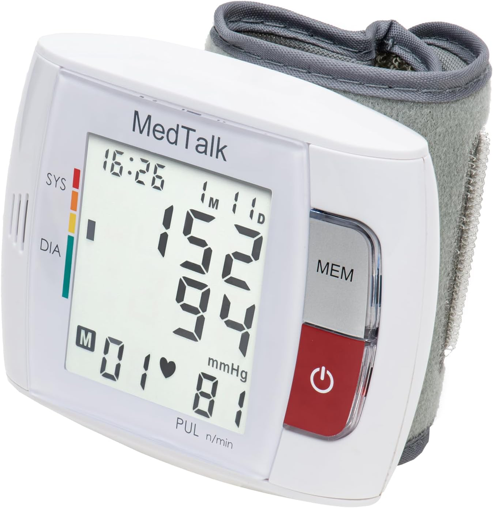MedTalk Tensiomètre au poignet avec voix Marschall