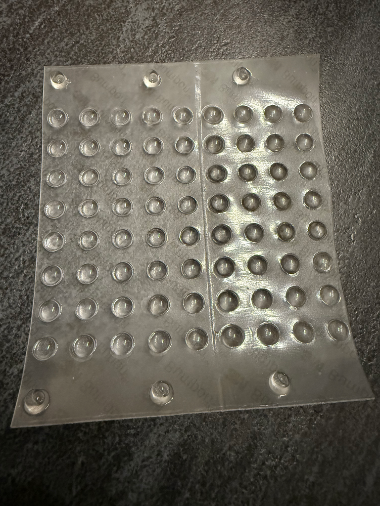 Markierungspunkte, transparenter (klein)-Bumper-Klebe-Bumper