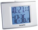 Talking alarm clock with 4 backlit alarms - French - Talking