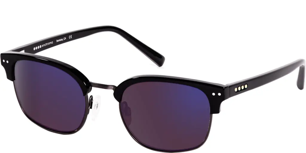 Derby Black Glasses Cx3 Outdoor Sun SP Lens - Enchroma