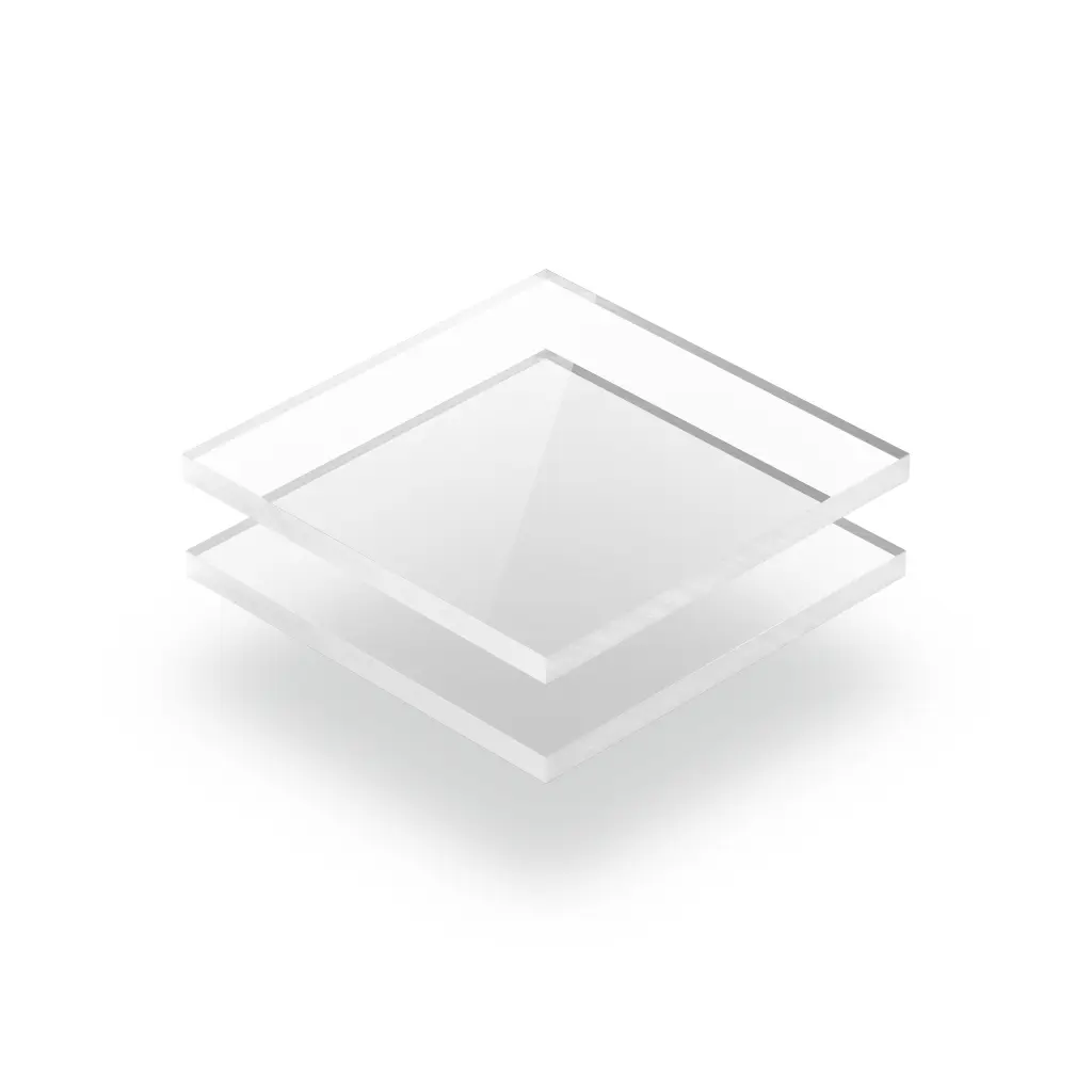 Transparent Plexiglas Plack 4mm extrudéiert 42x30 cm