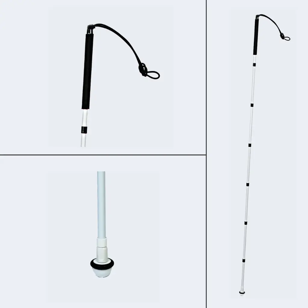 Ambutech Slimline Graphite Mobility Cane Folding - Standard Handle (SGS) Adult and Child 