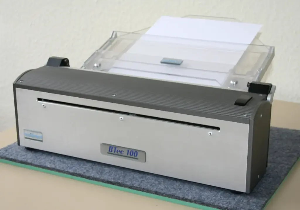 BTec 100- Mini-Brailledrucker, Einzelblattdruck - Blista Brailletec