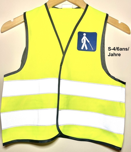 Héichsichtbarkeetsweste fir Kanner