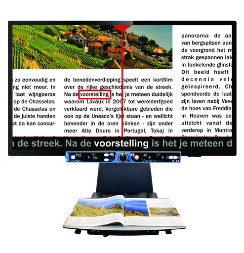 Vocatex Plus Full HD – Flexarm – Sprechende Videolupe (22“, 27“, 32“ oder 43“) – Koba Vision