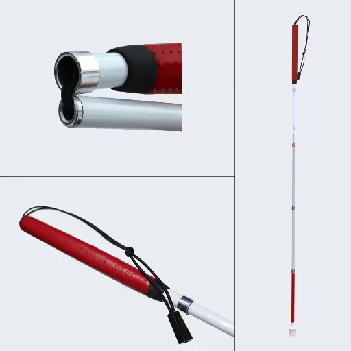 No-Jab Mobility Cane - Premium Leather Handle (JGL) - Ambutech 